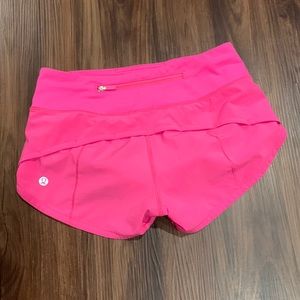 Lululemon pink shorts size 0